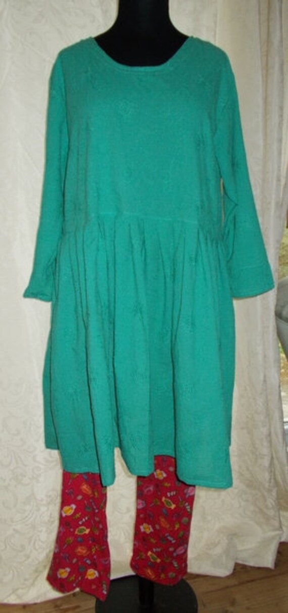 Kleidtürkisbaumwolle Besticktxxl von zeitschnur