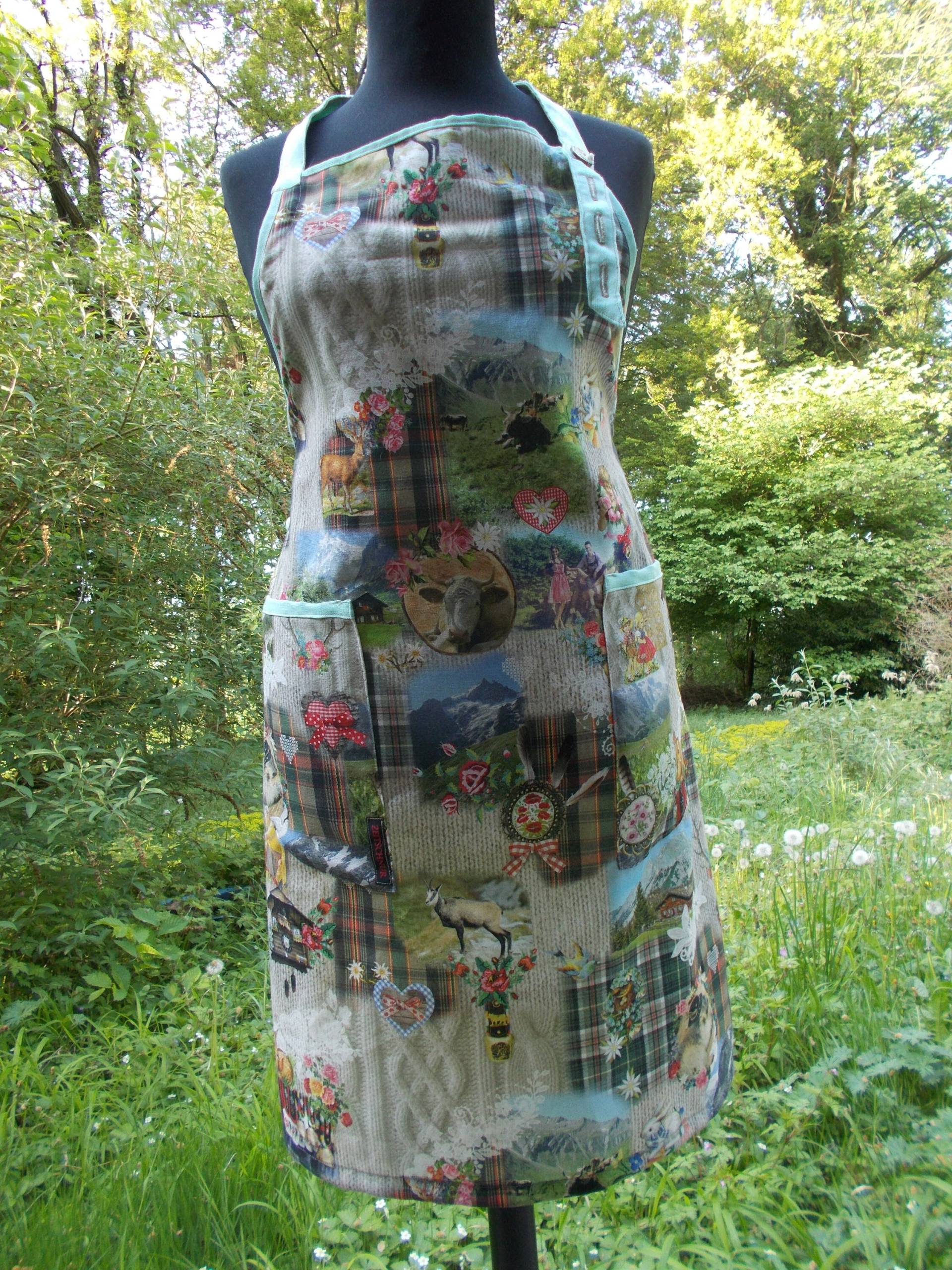 Küchenschürze No 1 "Bayernromantik" Xxl von zeitschnur