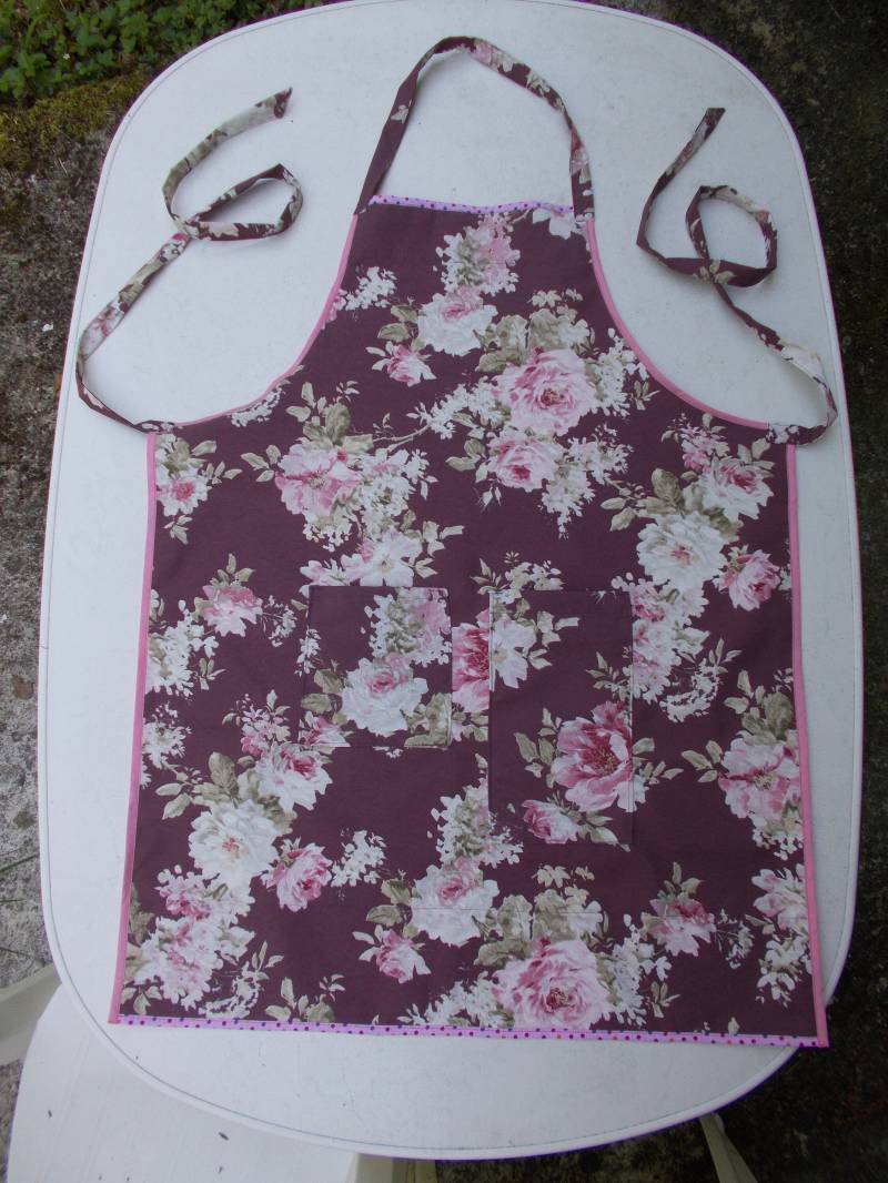 Küchenschürze No 3 "Rosenromantik" Xxl von zeitschnur