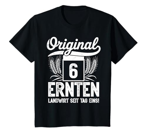 Kinder Original 6 Ernten – Landwirt Jubiläum Bauern 6.Geburtstag T-Shirt Kinder Original 6 Ernten – Landwirt Jubiläum Bauern 6.Geburtstag T-Shirt von zeitzone4design - Landwirtschaft Ernte Jubiläum
