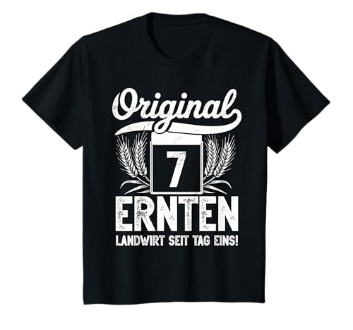 Kinder Original 7 Ernten – Landwirt Jubiläum Bauern 7.Geburtstag T-Shirt Kinder Original 7 Ernten – Landwirt Jubiläum Bauern 7.Geburtstag T-Shirt von zeitzone4design - Landwirtschaft Ernte Jubiläum