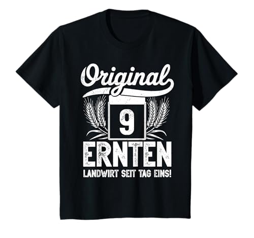Kinder Original 9 Ernten – Landwirt Jubiläum Bauern 9.Geburtstag T-Shirt Kinder Original 9 Ernten – Landwirt Jubiläum Bauern 9.Geburtstag T-Shirt von zeitzone4design - Landwirtschaft Ernte Jubiläum