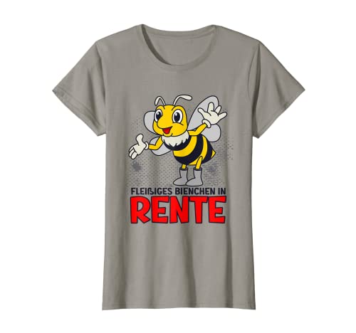 Damen Damen Fleißiges Bienchen in Rente Biene Rentnerin Lustig T-Shirt von zeitzone4design