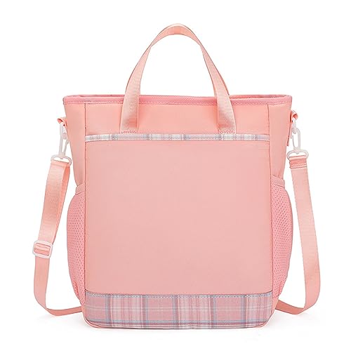 zeizafa 2023 Neue modische Büchertaschen für Mädchen, Grundschüler, vielseitiger Rucksack, Schultasche, Umhängetasche, Lunchtasche, Federmäppchen, rose, tuition bag von zeizafa