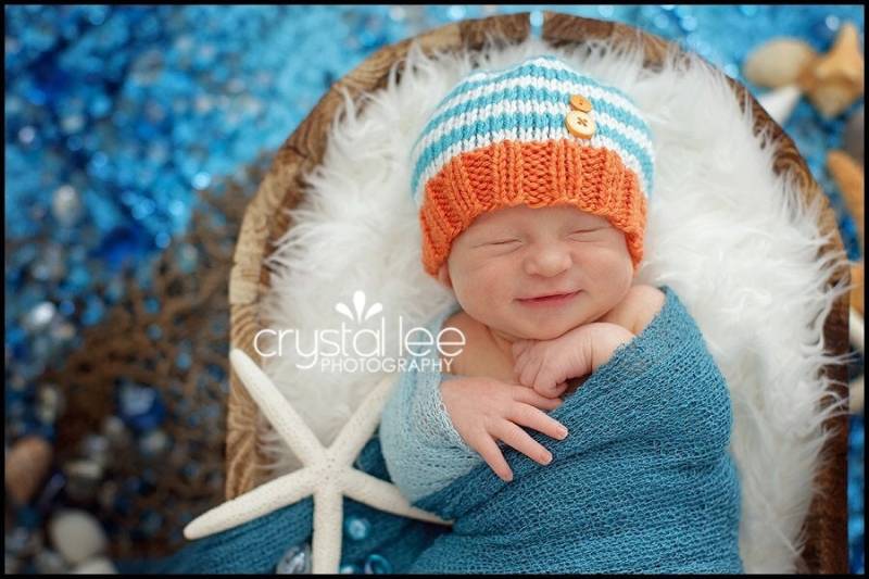 Handgestrickte Mütze Mit Knöpfen Für Neugeborene von zellashop