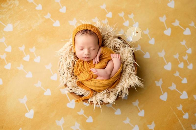 Handgestrickte Neugeborenenmütze Honig Golden Gelb Babymütze von zellashop