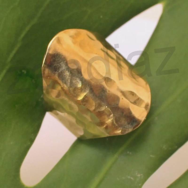 Gehämmert Breite Band Gold, Silber Statement Ring, Minimalist Handmade, Vergoldet 24K von zendiaz