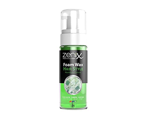 Zenix Foam Wax Herb Blend 150ml | Styling Schaum für Männer | Haarprodukt mit Starkem Halt | Stylingprodukt für Struktur, Volumen & Glanz | Schaum Wax | Haar-Mousse Herren | Frischer Duft von zenix