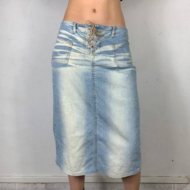 Blind Date Midi-Washed-Rock Denim Y2K-Rock von zephyry2k
