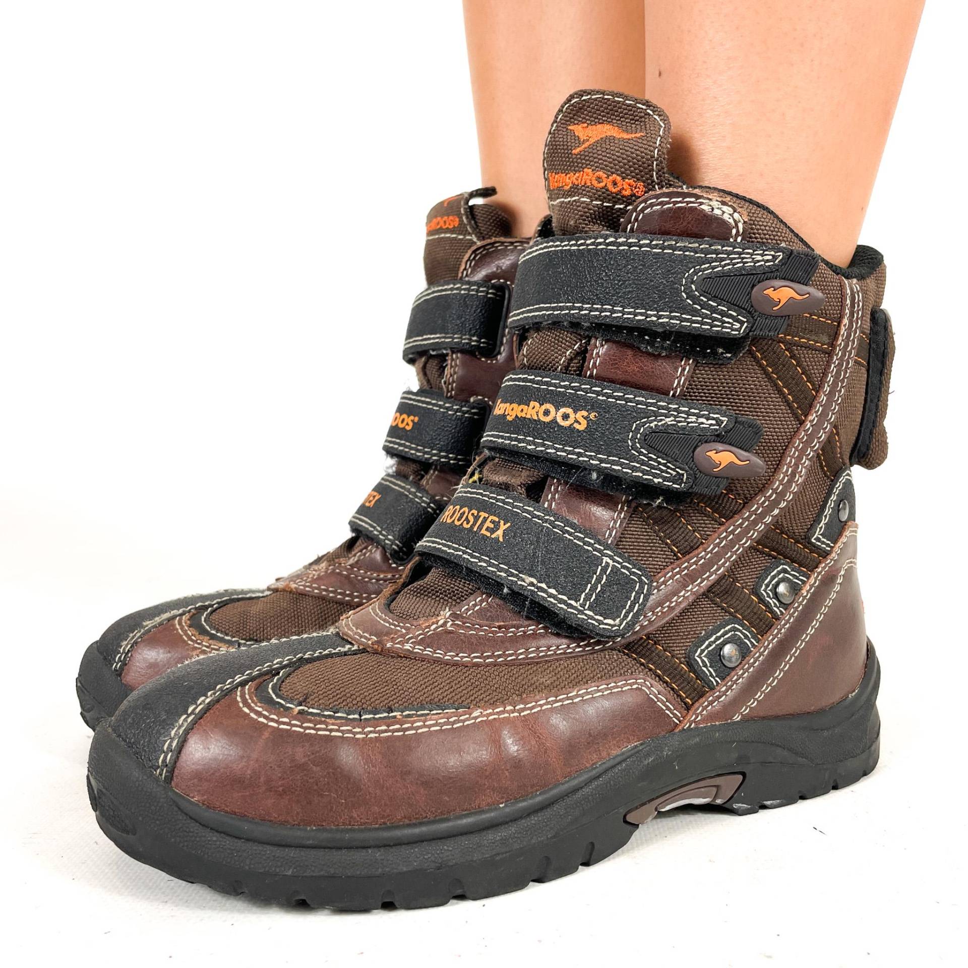 Kangaroos Braune Winterstiefel Damen Outdoor Trekking Wanderstil Klettverschluss Sportliche Stiefel - Größe Eu 36/Uk 3, 5 Us 6 Kangaroos Braune Winterstiefel Damen Outdoor Trekking Wanderstil Klettverschluss Sportliche Stiefel - Größe Eu 36/Uk 3, 5 Us 6 von zephyry2k