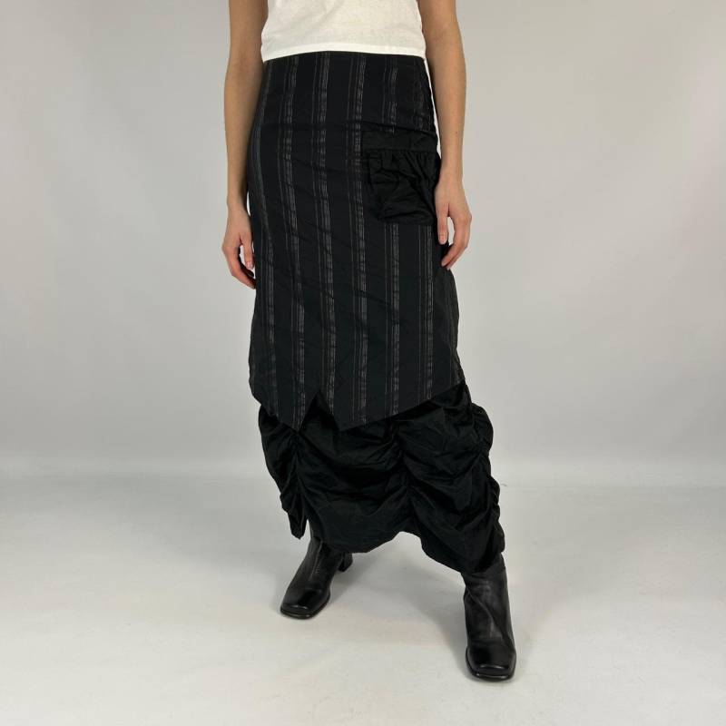 Maxi Schwarzer Goth Avantgarde Y2K Preloved Rock von zephyry2k