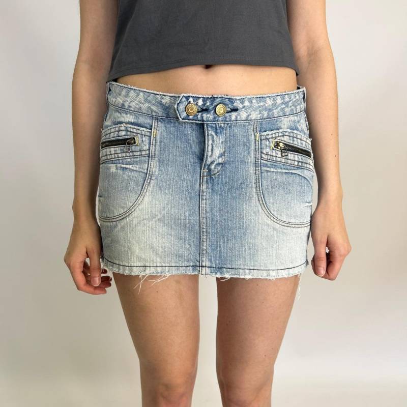 Mini-Shorts Aus Hellblauem Denim Im Stil Der 2000Er Jahre | Y2K von zephyry2k
