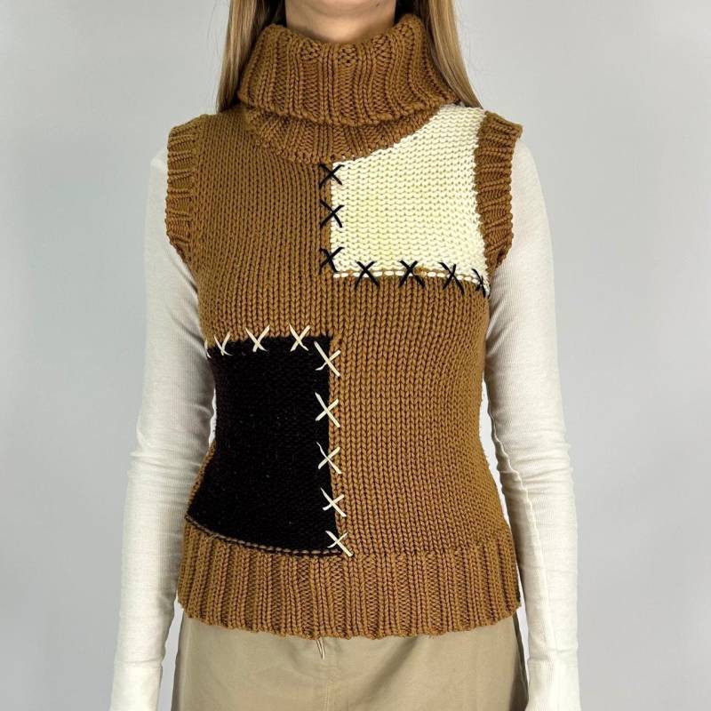Y2K Patchwork Preloved Weste von zephyry2k