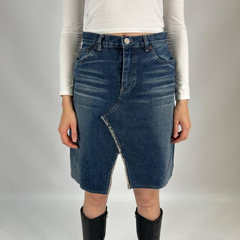 Y2K Take Two Midi Jeansrock von zephyry2k