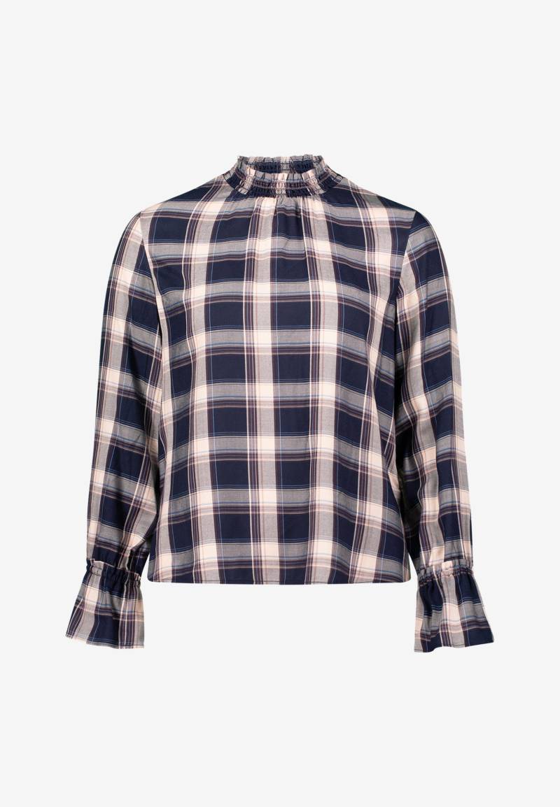 zero - Bluse mit Rüschen dark bluebeige - Gr. - 44 von zero