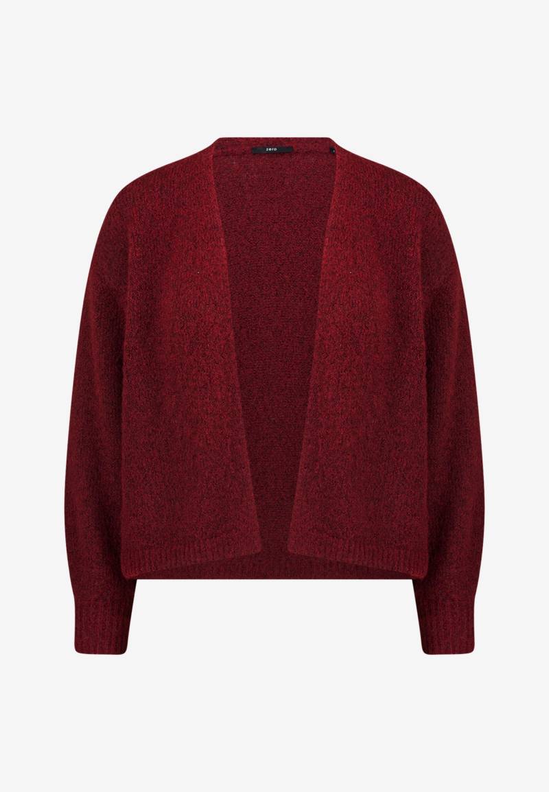 zero - Cardigan offener Style dark red melange - Gr. - L von zero