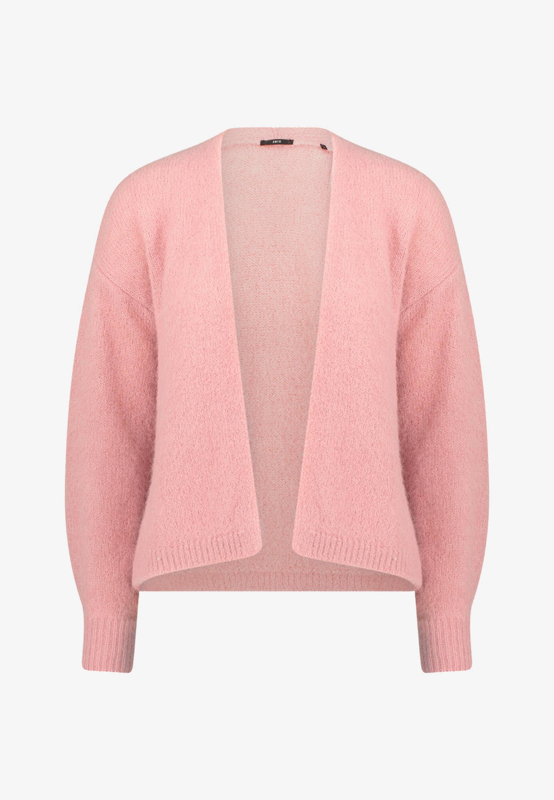 zero - Cardigan offener Style rose melange - Gr. - L von zero