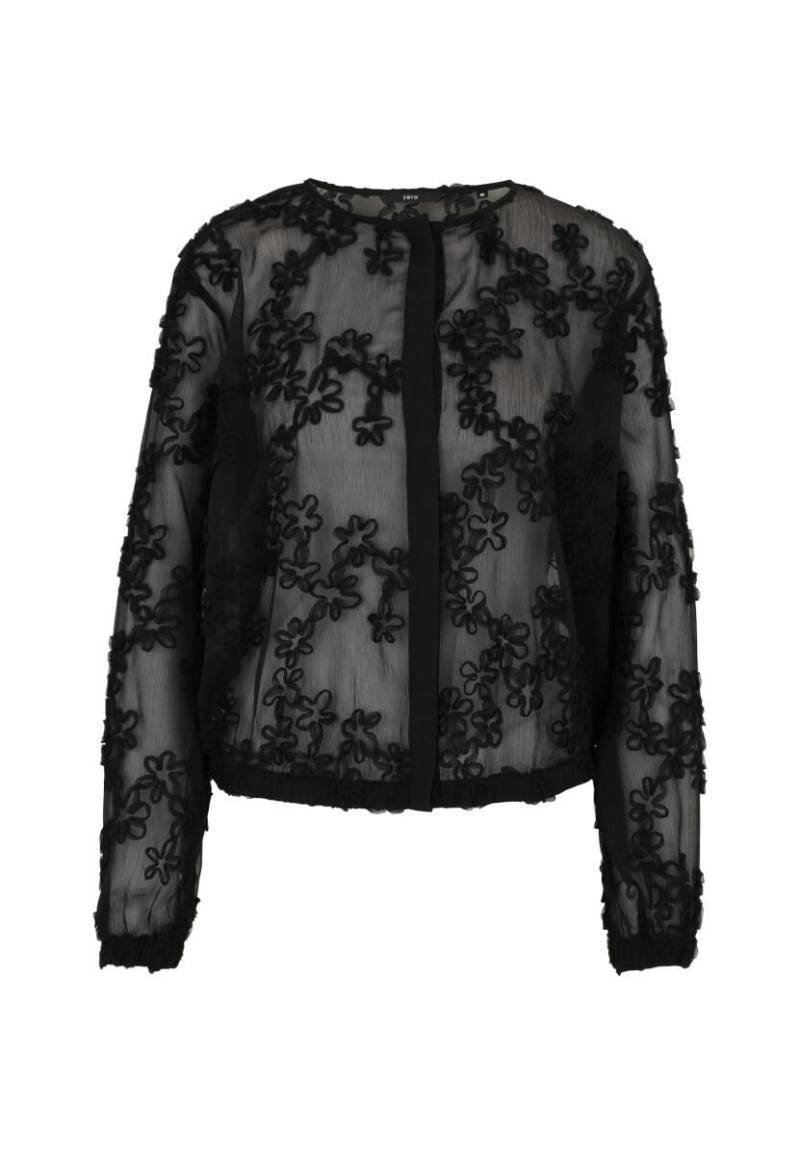zero - Chiffonbluse schwarz - Gr. - 34 von zero