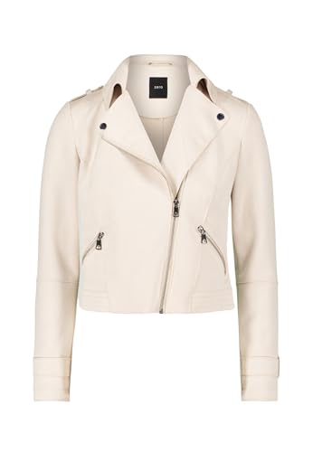 zero Damen Bikerjacke in Veloursleder-Optik 36, French Oak von zero