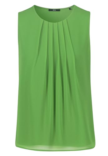 zero Damen Blusentop mit Falten Forest Green,38 von zero