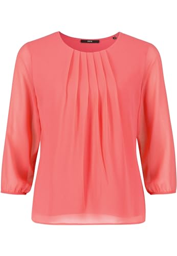 zero Damen Chiffonbluse mit transparenten Ärmeln Porcelain Rose,34 von Zero