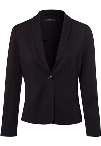 zero Damen Jerseyblazer mit Knopfverschluss Black Beauty,34 von zero