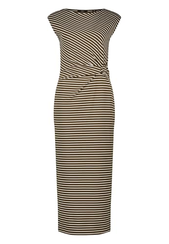 zero Damen Jerseykleid mit Streifen 44, KhakiCream von zero