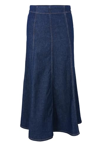 zero Damen Maxi-Jeansrock ausgestellt 36, Dark Blue Denim von zero