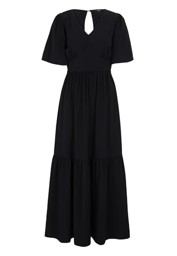 zero Damen Maxikleid mit Schleife am Rückenausschnitt 36, Hydrangea von zero