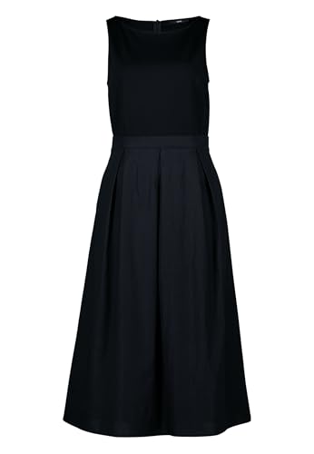 zero Damen Midikleid 2-in1-Optik ausgestellt 36, Patch BlackBlack von zero
