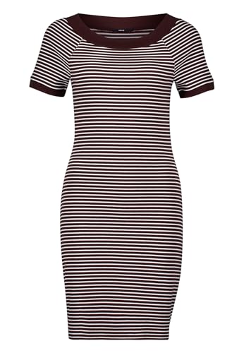 zero Damen Minikleid mit Streifen 38, BrownCream von zero