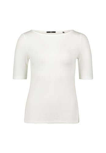 zero Damen Modalshirt mit U-Bootausschnitt 44, Offwhite von zero