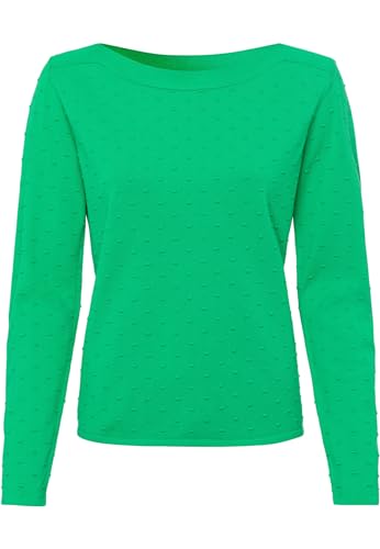 zero Damen Pullover mit Punktstickerei Bright Green,38 von zero