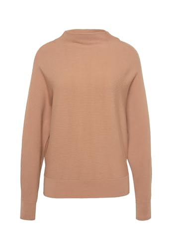 zero Damen Pullover strukturiert mit Stehkragen 36, Cinnamon Swirl von zero
