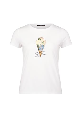 zero Damen Shirt mit Eismotiv 40, Patch WhiteBlue von zero