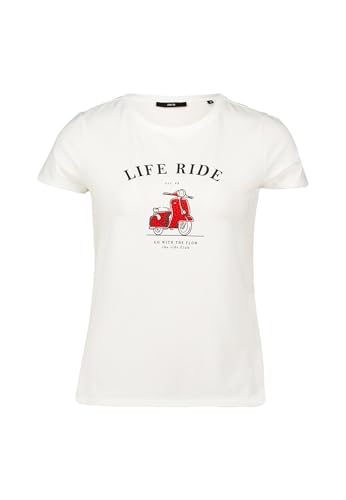 zero Damen Shirt mit Glitzersteinen 40, Patch CreamRed von zero