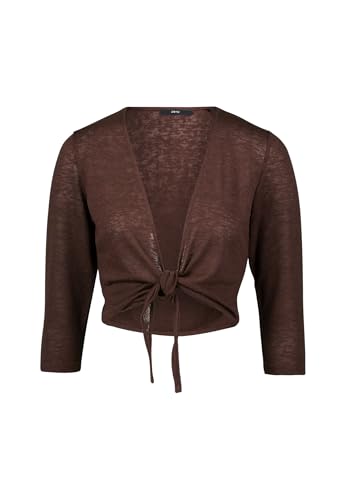 zero Damen Strickjacke zum Binden 40, Chicory Coffee von zero
