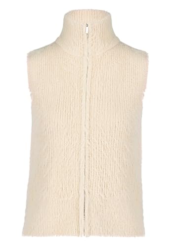 zero Damen Strickweste mit Reißverschluss 40, PastelCream von zero