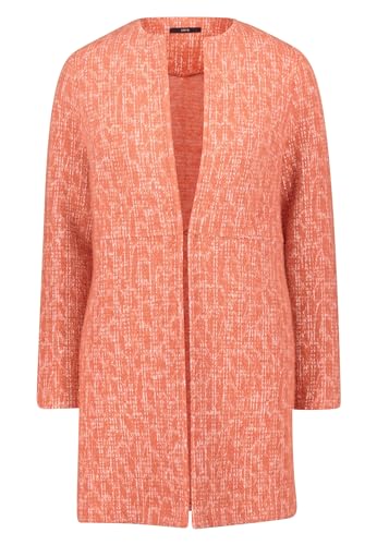 zero Damen Sweatjacke offener Style OrangeCream,38 von zero