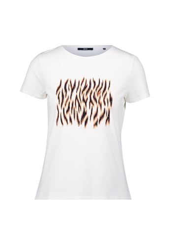 zero Damen T-Shirt mit Animalprint 36, Patch CreamBrown von zero