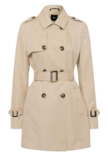 zero Damen Trenchcoat zweireihig Travertine,36 von zero