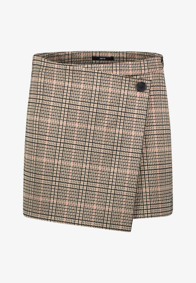 zero - Hosenrock mit Wickeloptik beigeblack - Gr. - 36 von zero