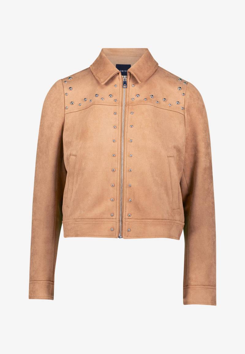 zero - Jacke in Wildlederoptik cinnamon swirl - Gr. - 36 von zero