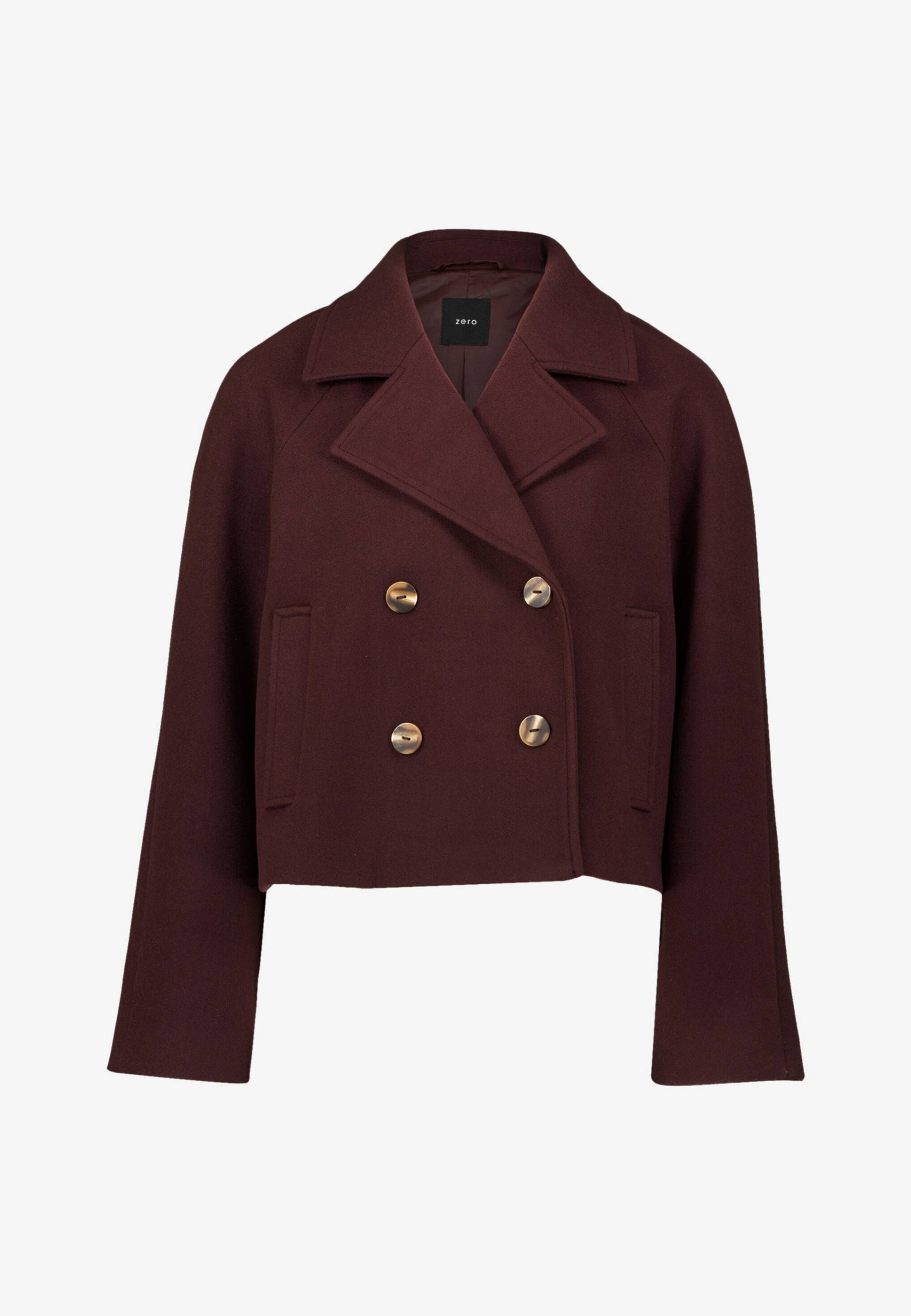 zero - Jacke in Wolloptik - Gr. - 40 von zero