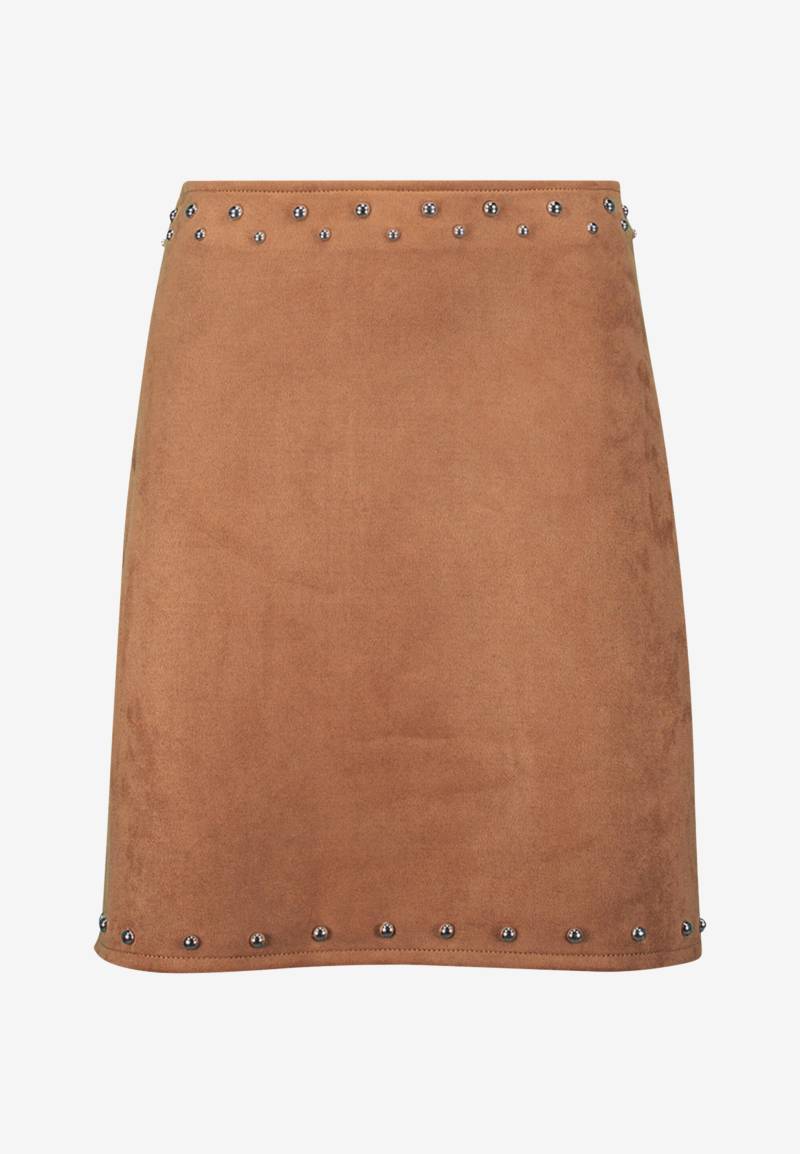 zero - Minirock Lederoptik cinnamon swirl - Gr. - 40 von zero