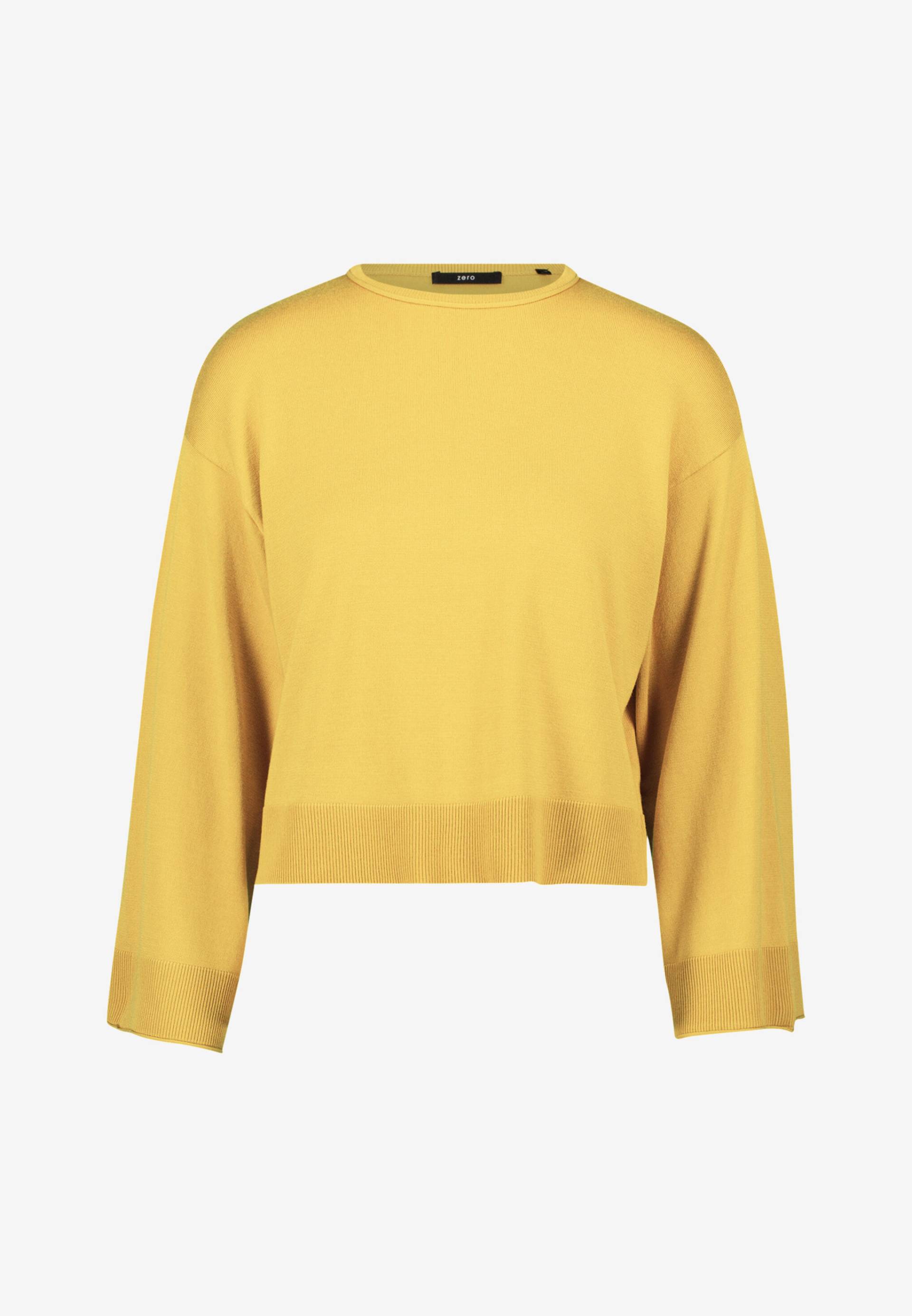 zero - Pullover mit Trompetenärmeln oil yellow - Gr. - 38 von zero