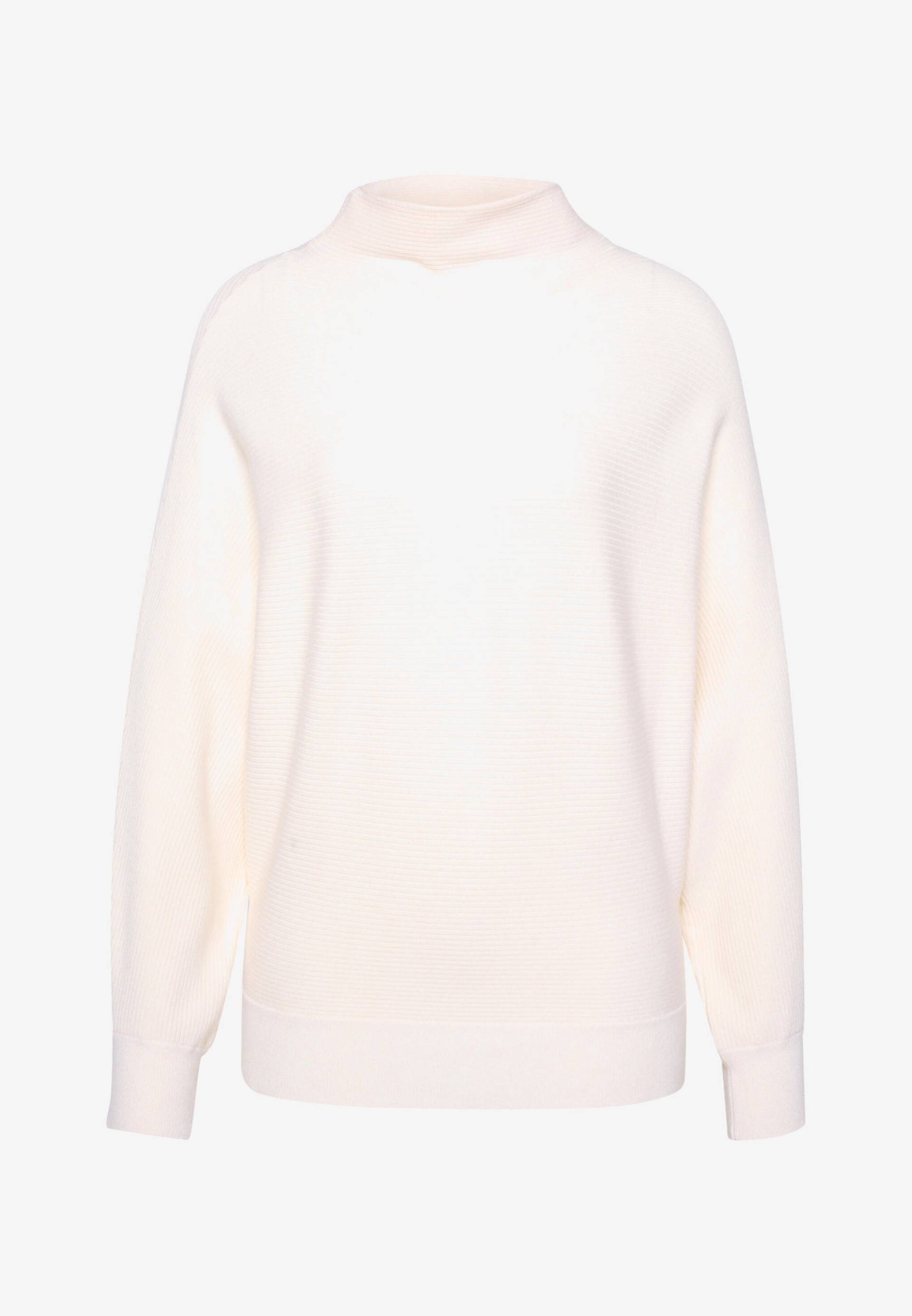 zero - Pullover strukturiert mit Stehkragen eggnog - Gr. - 40 von zero