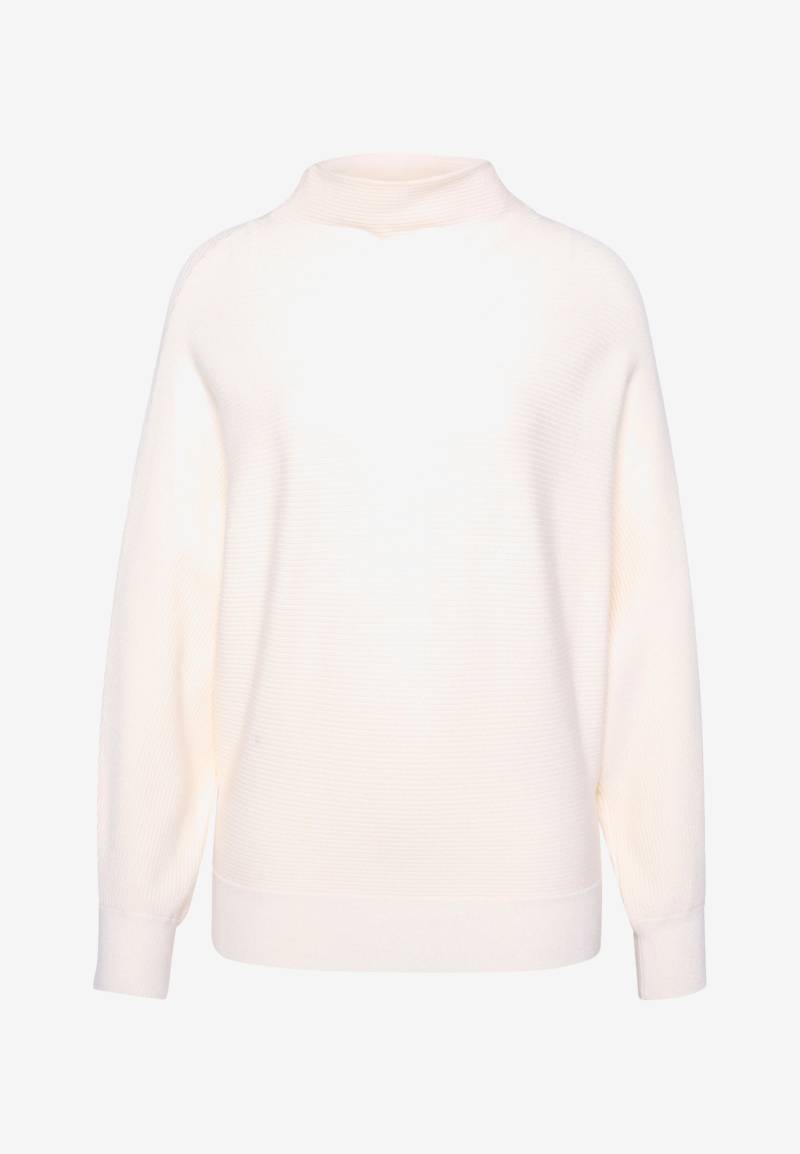 zero - Pullover strukturiert mit Stehkragen eggnog - Gr. - 44 von zero