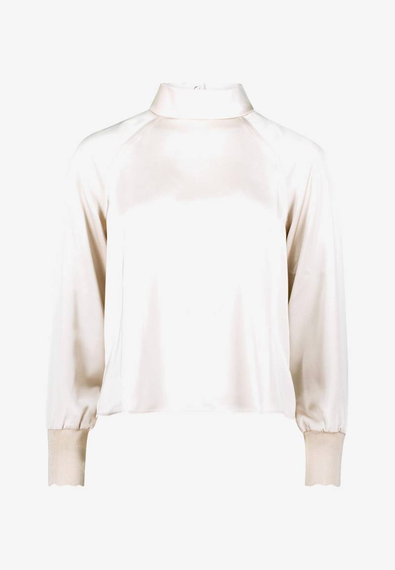 zero - Satinbluse mit Stehkragen - Gr. - 44 von zero