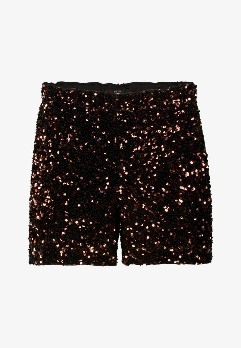 zero - Shorts mit Pailletten blackbrown - Gr. - 38 von zero